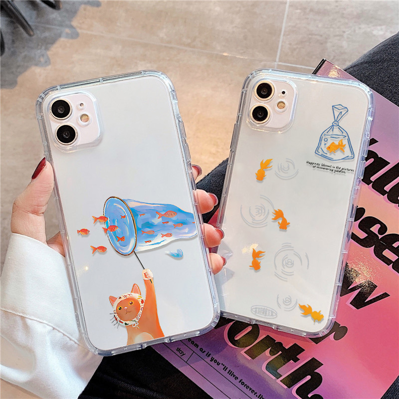 Phone Cases Iphone 15 Pro Max - Custodia per telefono trasparente con pesci