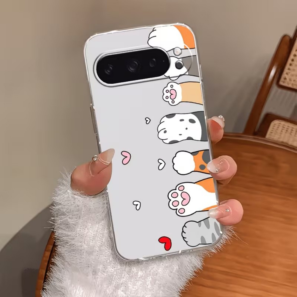 Phone Cases Google Pixel 9A - Cover per telefono in silicone trasparente