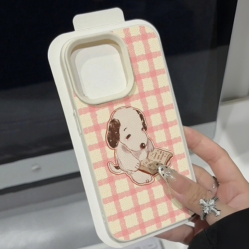 Phone Cases Vintage - Custodia per telefono modello litchi cane