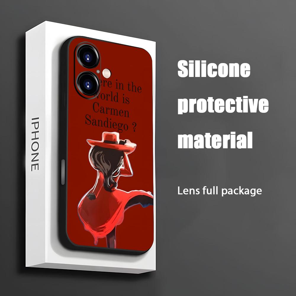 Phone Cases Protective - Custodia per telefono Cartoon Carmen Sandiego