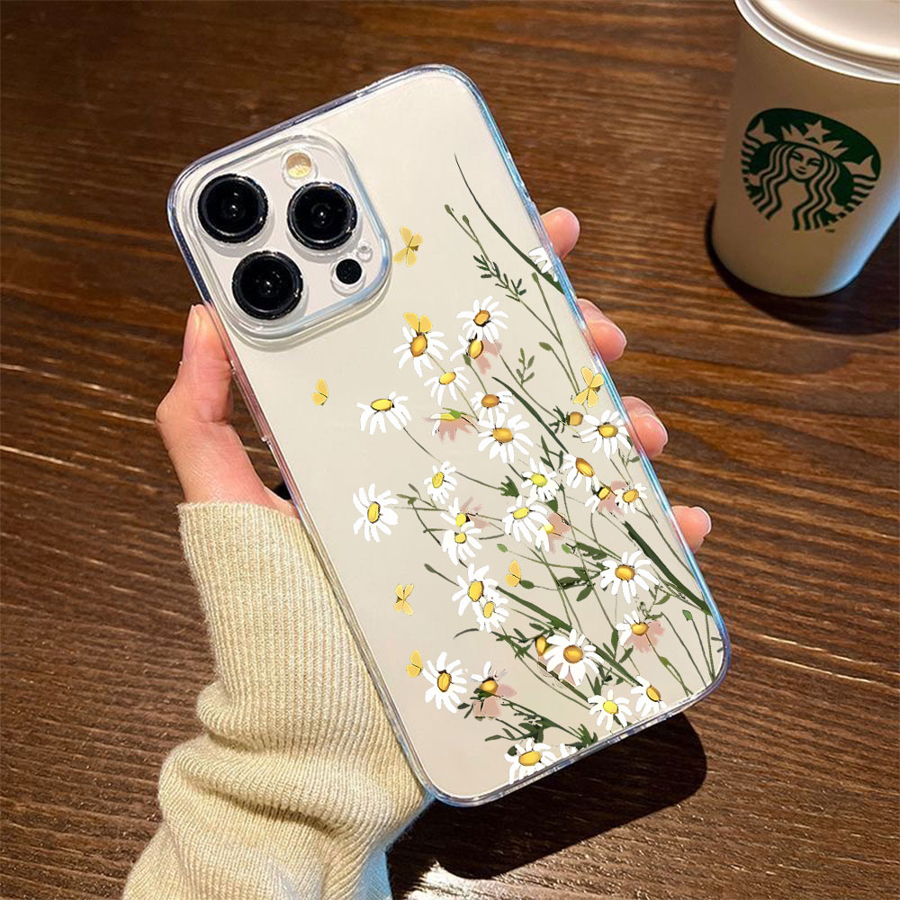 Phone Cases Xs - Nuova Cover Morbida in TPU Daisy