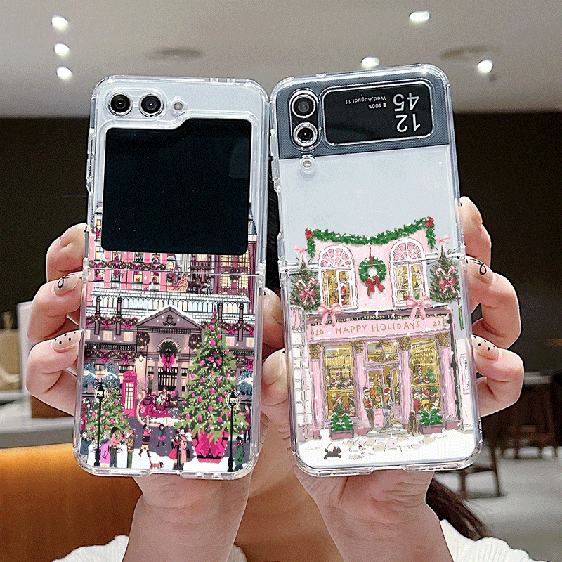 Phone Cases Z Fold 7 - Edificio rurale Paesaggio di neve Custodia
