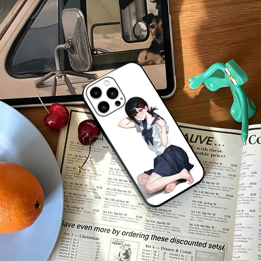 Phone Cases Iphone 15 Pro Max - Cover Morbida Antiurto Nera Chainsaw Man